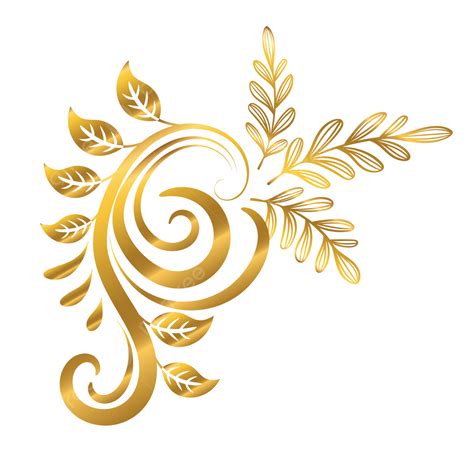 Templat Design Vector Art Png Flower Gold Undangan Template Design