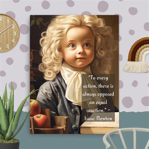 Baby Isaac Newton Portrait Etsy