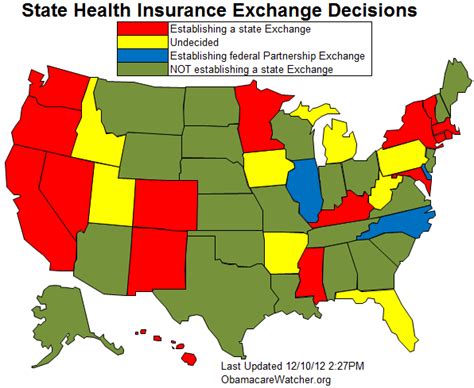 The children's health insurance program (chip) offers health coverage to children. State-Health-Insurance-Exchange-Map-December-10-2012 - Daily Torch
