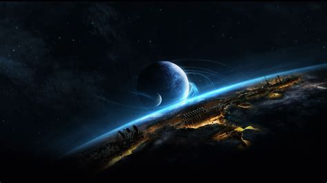Sci Fi Planetscape Hd Wallpaper Background Image 2560x1440