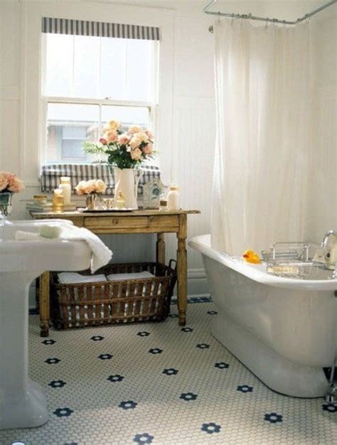 Of course, as many of you will point out, they never really left — lots of bathrooms, including the one in the tile for the floor of our bathroom ended up being a point for us to save some money. 35 vintage black and white bathroom tile ideas and pictures