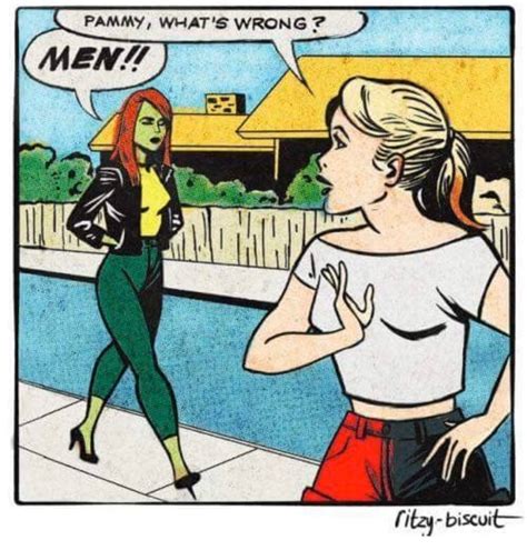 A Comic Strip With Two Women Talking To Each Other
