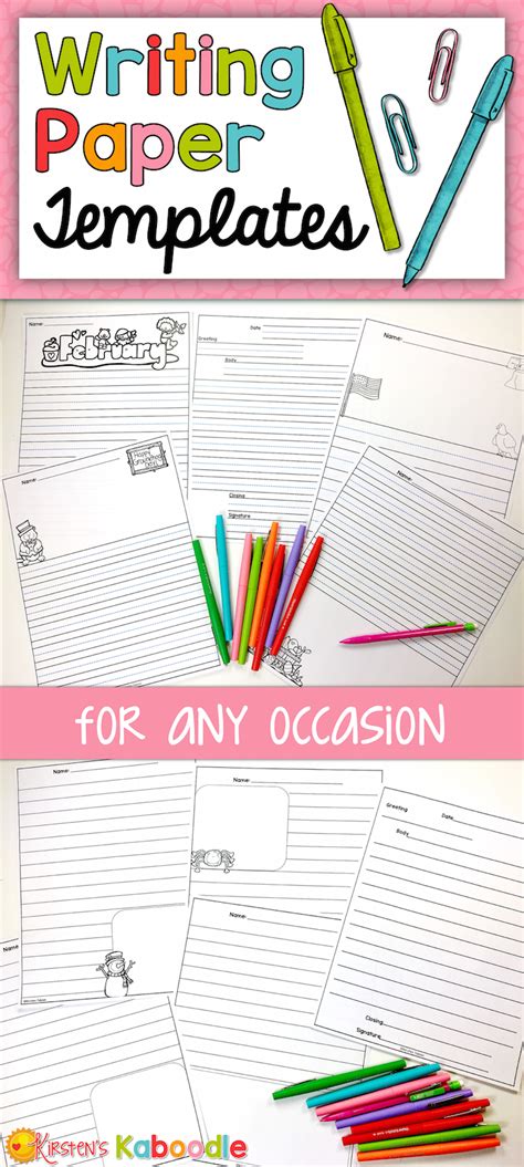 2nd Grade Blank Writing Paper Printables On Pinterest Meal Planner Free Printable