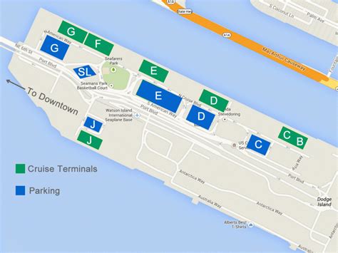 Miami Florida Cruise Port Map Printable Maps