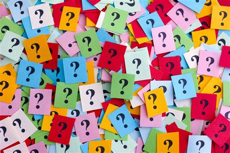 100 Questions-colored question marks - Always An Angel Homecare