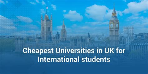 Low Cost Universities In Uk For International Students
