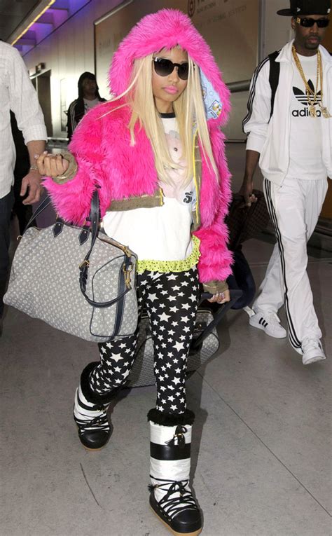 Nicki Minajs Furry Flight Look Gotta Have It Or Make It Stop E Online