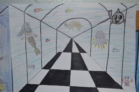 Boulevard Art Class 5 One Point Perspective Aquariums