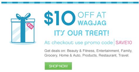 Check spelling or type a new query. WagJag Canada Promotional Codes: Save $10 Off Deals ...