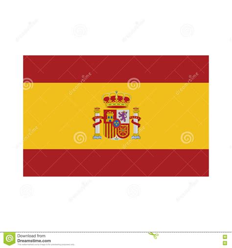 Hier gibts die flagge von spanien in zum kostenlosen download. Spanien Flagga Isolerad Symbol Vektor Illustrationer ...