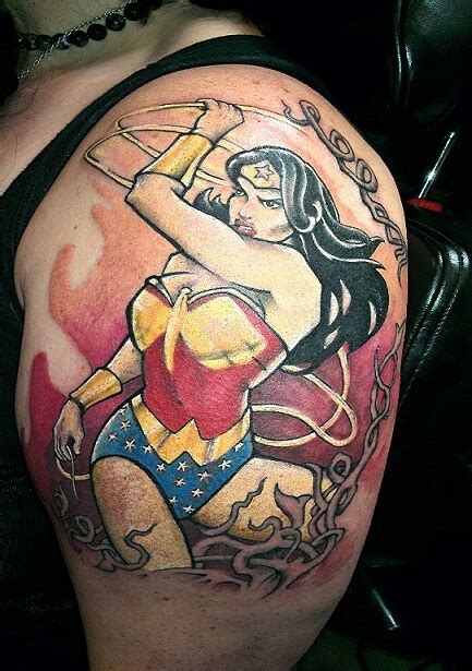 32 Epic Pictures Of The Wonder Woman Tattoo We All Love