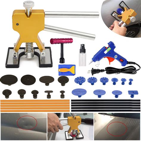 Auto Body Paintless Dent Repair Tool Car Dent Puller With Dent Lifter
