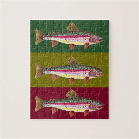 Brook Trout Fly Fishing Jigsaw Puzzle Zazzle