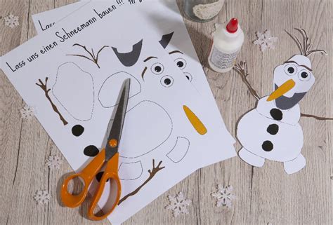 Olaf der schneemann ausmalbilder kostenlos und gratis. Lass uns einen Schneemann bauen - mit Bastelvorlage ...