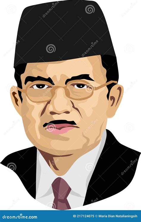 10th And 12th Vice President Of Republic Indonesia Vector Illustration