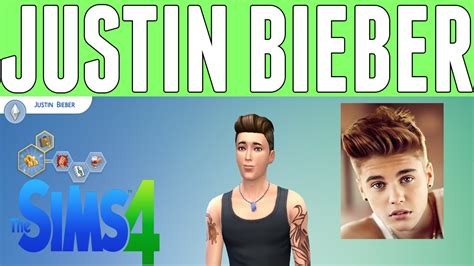 Sims 4 Build A Sim Justin Bieber Youtube