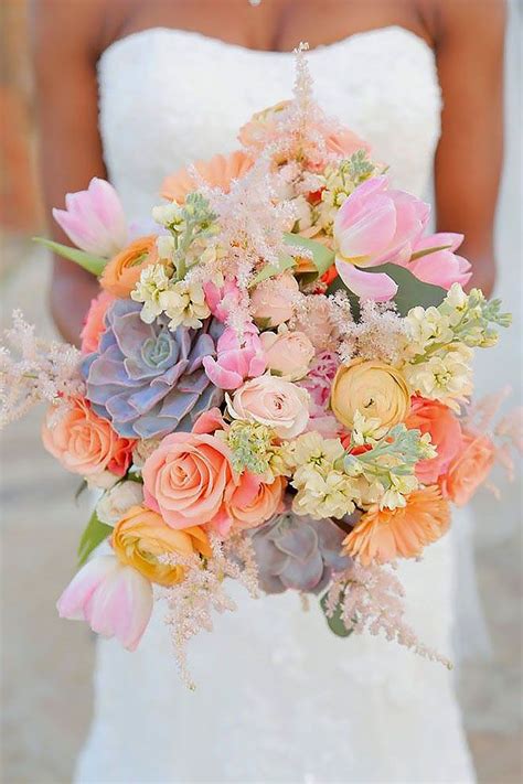 Interesting Spring Wedding Bouquet Ideas And Tips Spring Wedding