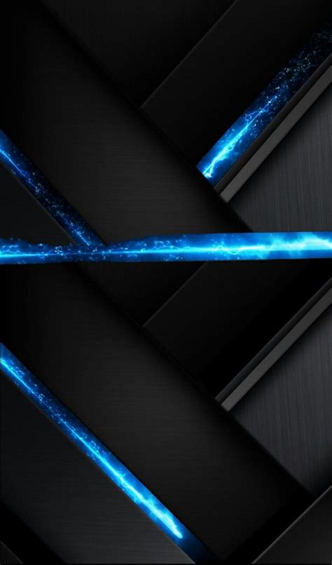 Black And Blue Phone Wallpaper Technology
