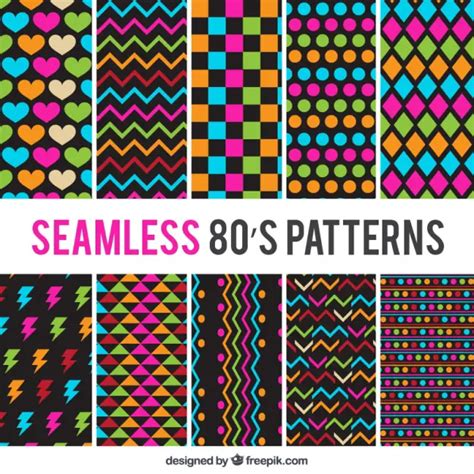 31 Trending 80s Patterns For Your Retro Designs Onedesblog
