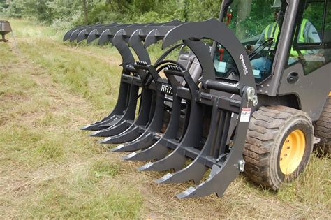 bradco skid steer  root rake attachment lano equipment