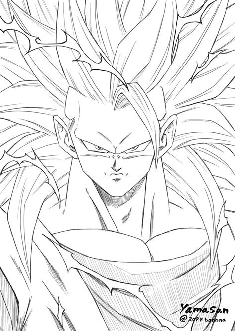 Plantillas De Goku En Fase 3 Para Recortar Y Dibujar Dibujos De 36a