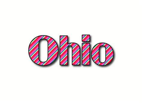 Ohio Лого Бесплатный инструмент для дизайна имени от Flaming Text