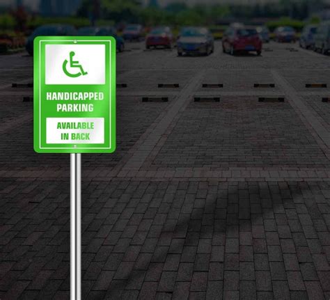 Reflective Handicap Parking Signs Custom Parking Signs