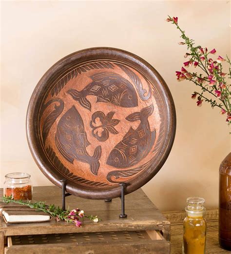 Check spelling or type a new query. Decorative Wooden Plate with Fish Motif | Wind and Weather