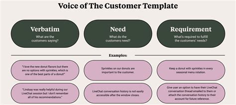 Voice Of The Customer Template Downloadable Idiomatic