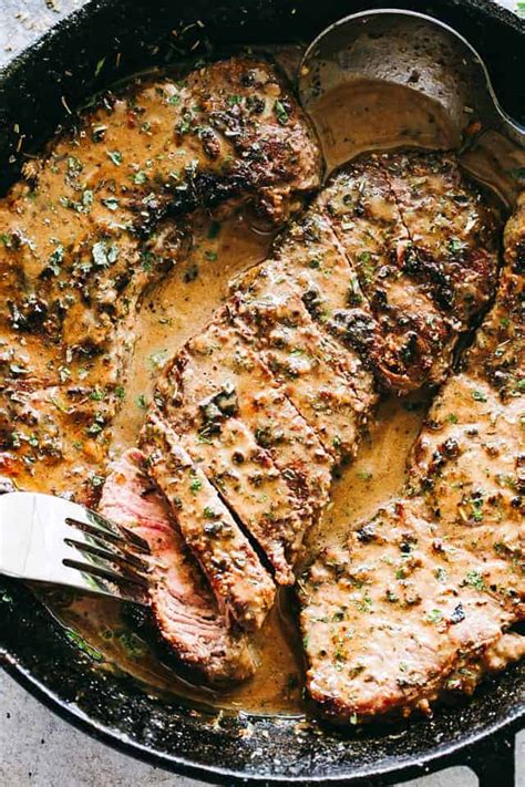 Check spelling or type a new query. Skillet Bourbon Steak Recipe - Pan seared juicy sirloin ...