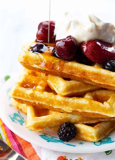 Classic Homemade Belgian Waffle Recipe The Kitchen Magpie