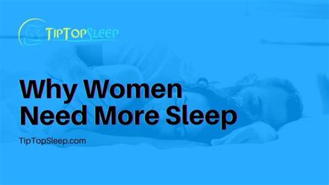 Why Women Need More Sleep Whats The Truth