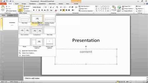 How To Add Slides And Content On A Powerpoint Presentation Youtube