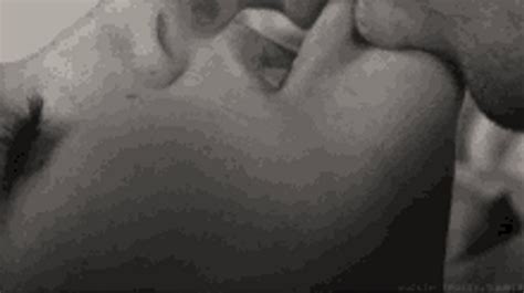 Lip Bite Tease Kissing Couple Romance GIF GIFDB Com