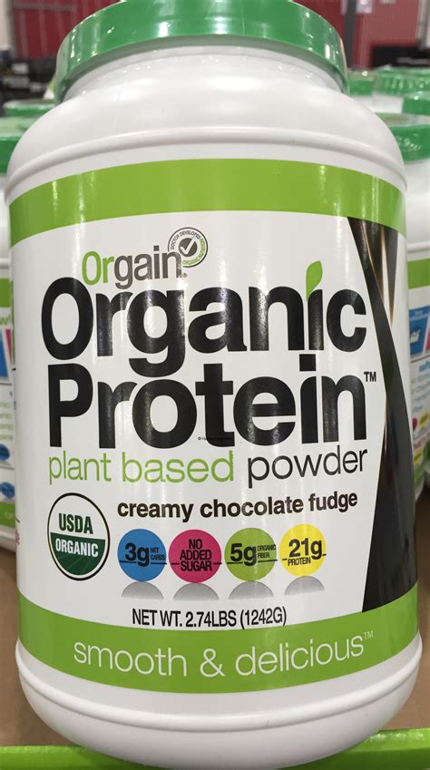 Orgain Plant Based Organic Protein Powder Harvey Costco