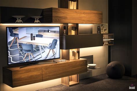 And for small, you can use inserts of mirrors or shiny metal. Tastefully Space-Savvy: 25 Living Room TV Units That Wow!