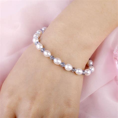 Smart Freshwater Pearl Bracelets With Silver Sterling Clasp Light