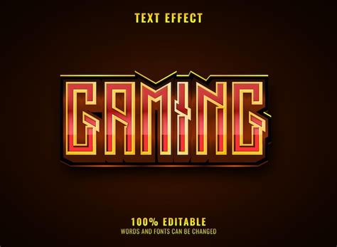 Premium Vector Fantasy Gold Gaming Esport Logo Title Editable Text Effect