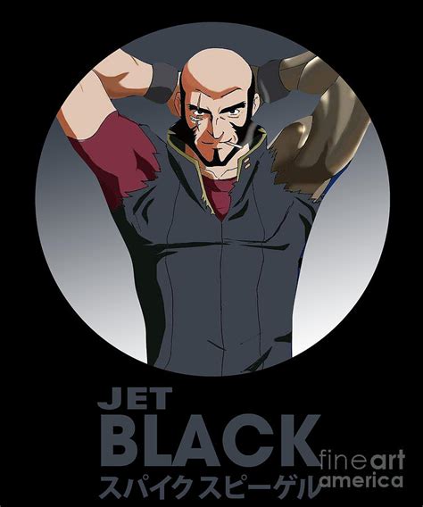 Cowboy Bebop Art Jet Black Anime Drawing By Anime Art Fine Art America