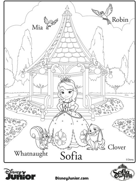 As any other painting games, sofia has many color and brush options. Sofia the First Coloring Page | Family Choice Awards