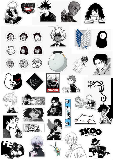 Anime Stickers For Print Pegatinas Bonitas Pegatinas Kawaii