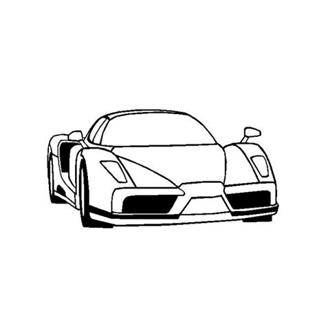 Coloriage Ferrari En Noir Et Blanc Dessin Gratuit à Imprimer