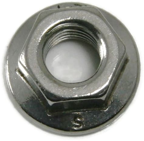 Stainless Steel Hex Flange Nut Serrated Unc 10 24 Qty 100 46737856602