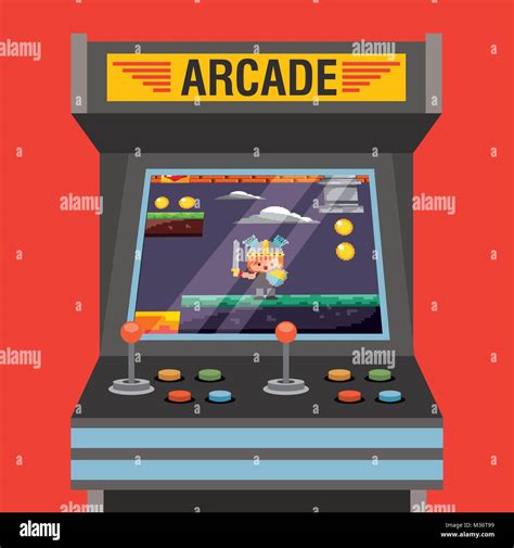 Arcade Game Screen Stock Vector Images Alamy