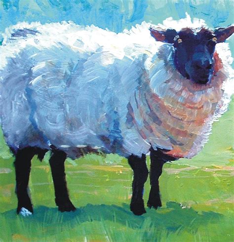 Sheep Painting Painting By Mike Jory