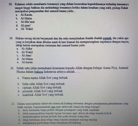Pertanyaan Yang Susah Dijawab Dalam Agama Islam  Hitungan Soal