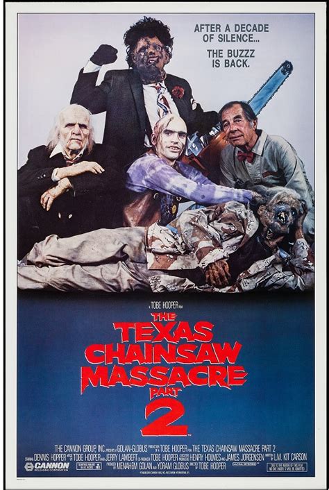 Texas Chainsaw Massacre Part 2 1986 Original One Sheet Movie Poster