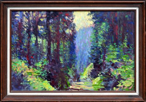 Keith Ward Redwood Forest At 1stdibs Keith Ward Artist Oil
