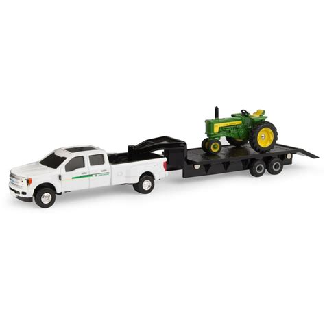 164 Scale 530 Tractor With Ford F350 Dealer Truck And Trailer Durable