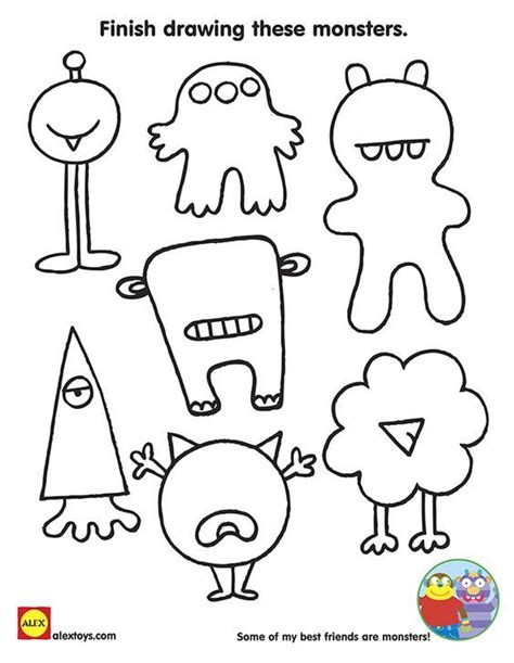 Go Away Big Green Monster Coloring Page Coloring Pages
